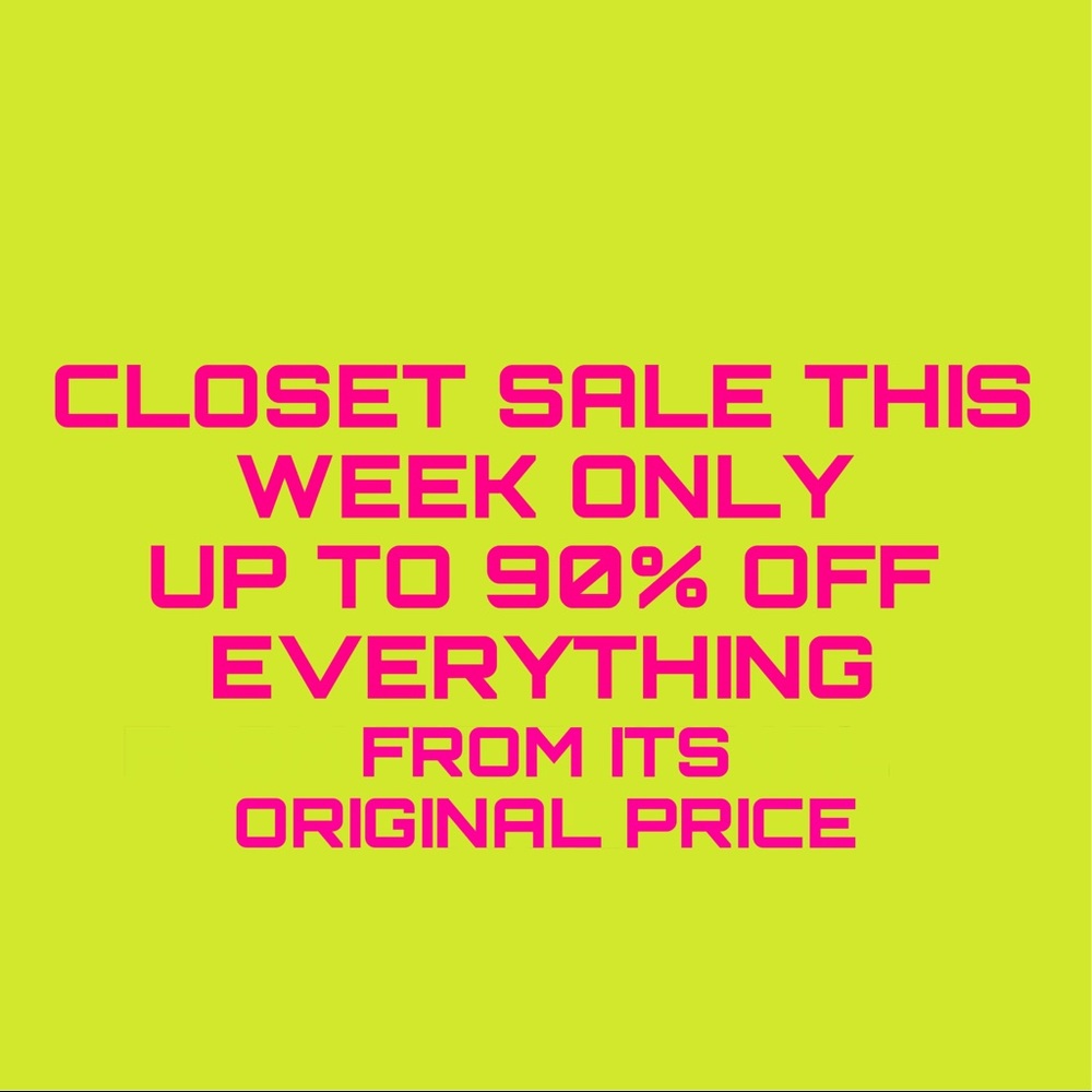 CLOSET SALE